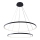 Zuma Line - LED Csillár zsinóron LED/60W/230V 3000/4000/6000K átm. 80 cm fekete