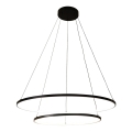 Zuma Line - LED Csillár zsinóron LED/72W/230V 3000/4000/6000K átm. 90 cm fekete