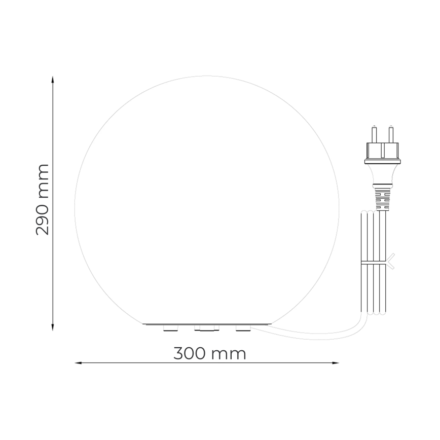 Zuma Line - Kültéri lámpa 1xE27/15W/230V, átm. 30 cm, IP44