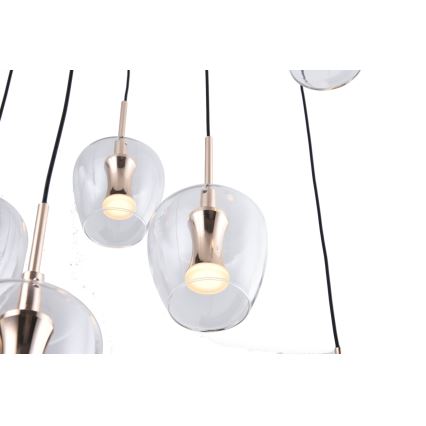 Zuma Line - LED csillár kábelen 11xLED/3W/230V fekete