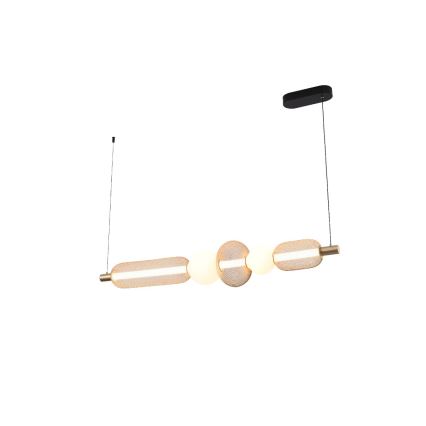 Zuma Line - Dimmelhető LED csillár kábelen LED/27W/230V 3000-5700K arany + távirányító