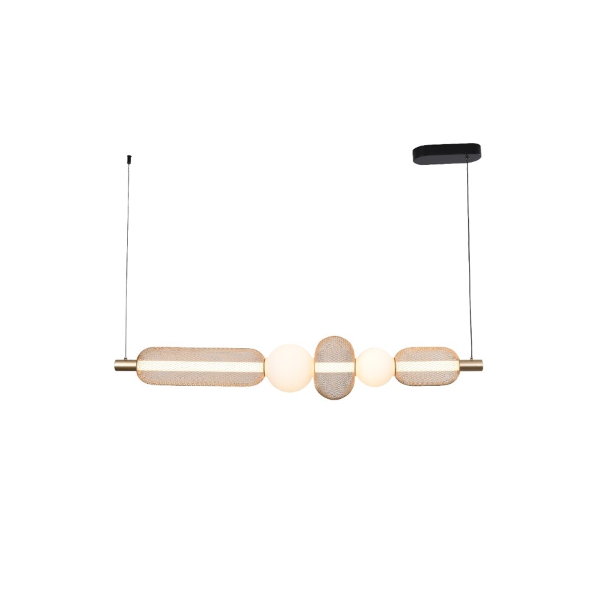 Zuma Line - Dimmelhető LED csillár kábelen LED/27W/230V 3000-5700K arany + távirányító