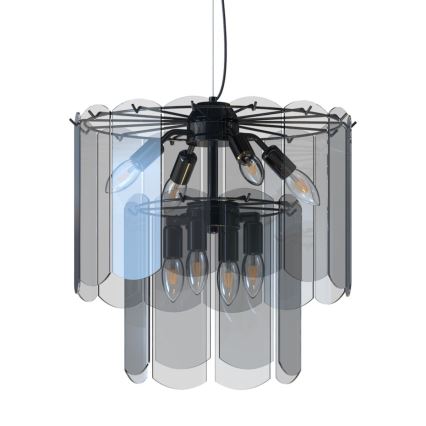 Zuma Line - Csillár zsinóron 8xE14/40W/230V fekete