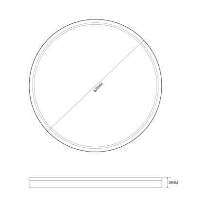 Zuma Line - LED Dimmelhető mennyezeti lámpa LED/26,5W/230V + LED/6,5W 3000/4000/5500K átm. 32 cm arany