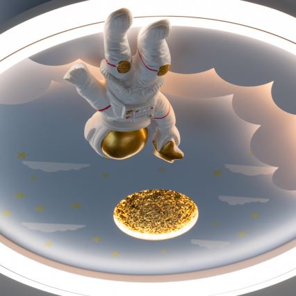 Zuma Line - LED Dimmelhető dětské Mennyezeti lámpa LED/42W/230V 3000/5700K astronaut