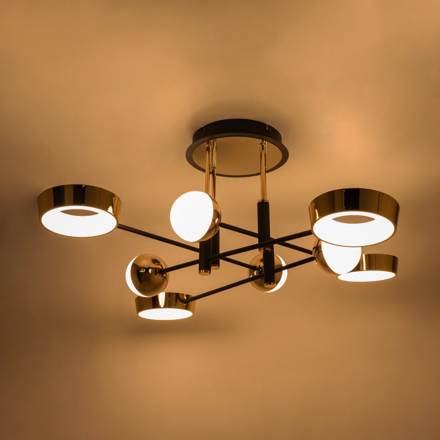 Zuma Line - Dimmelhető LED felületre szerelhető csillár LED/60W/230V arany/fekete