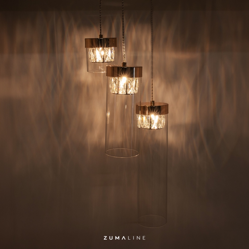 Zuma Line - Kristálycsillár zsinóron 3xG9/28W/230V