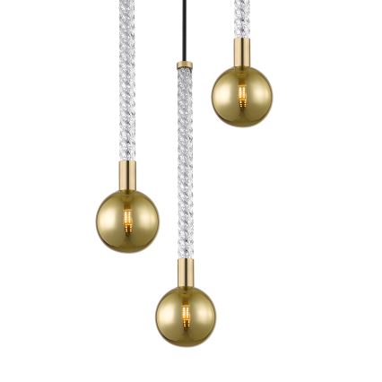 Zuma Line - Csillár zsinóron 3xG9/6W/230V réz