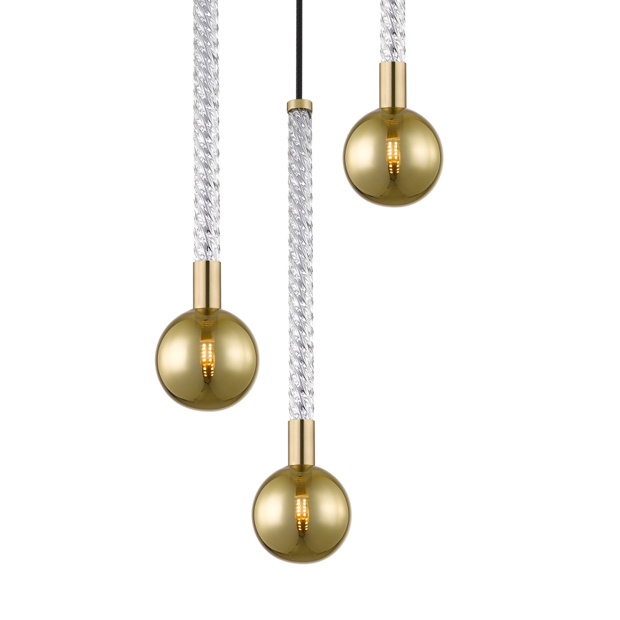 Zuma Line - Csillár zsinóron 3xG9/6W/230V réz