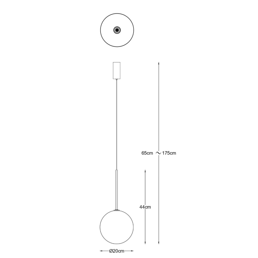 Zuma Line - Kábeles függeszték 1xG4/2W/230V aranyszínű