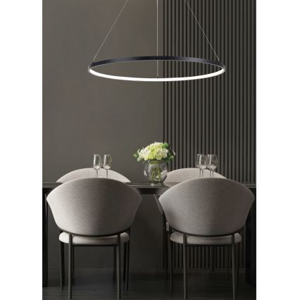 Zuma Line - LED csillár kábelen LED/40W/230V 3000/4000/6000K átm. 90 cm fekete