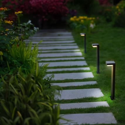 Zuma Line - LED napelemes lámpa mozgás- és alkonyatérzékelővel LED/4,5W/2000 mAh IP44 fekete