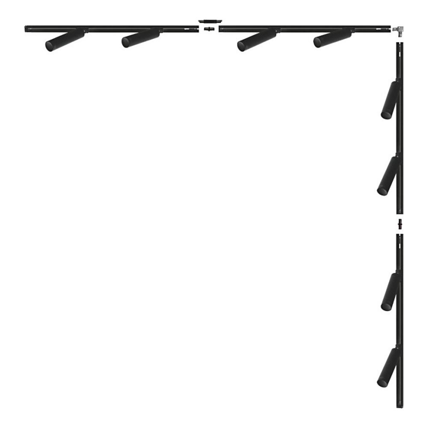 Zuma Line - Sínes rendszerű spotlámpa 8xGU10/35W/230V fekete