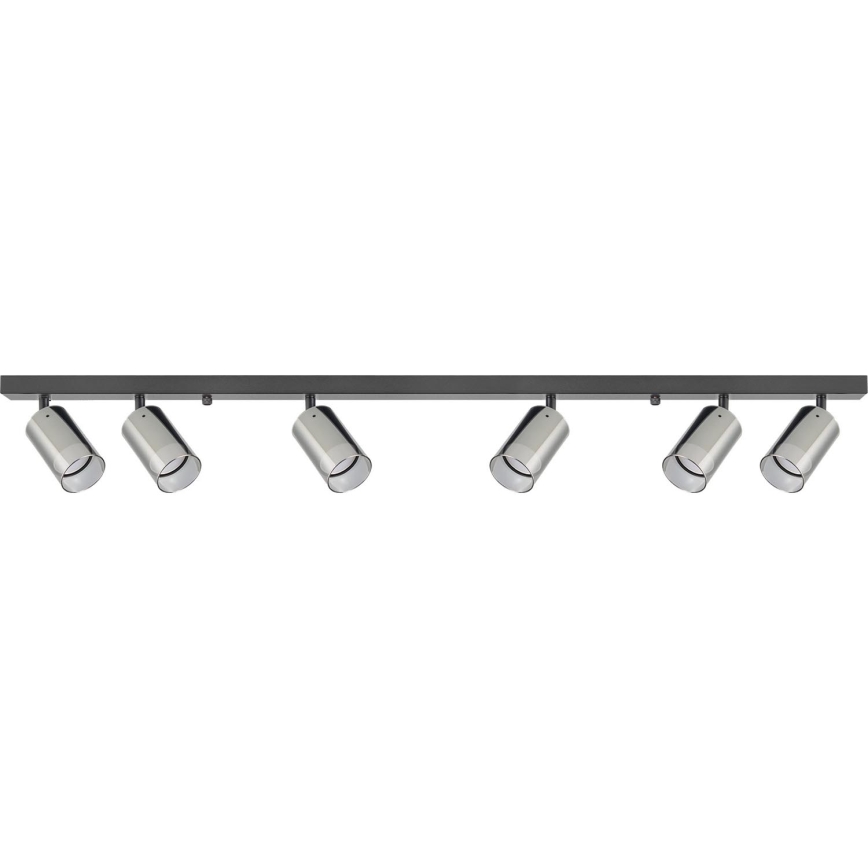 Zuma Line - Spotlámpa 6xGU10/50W/230V fekete/szürke