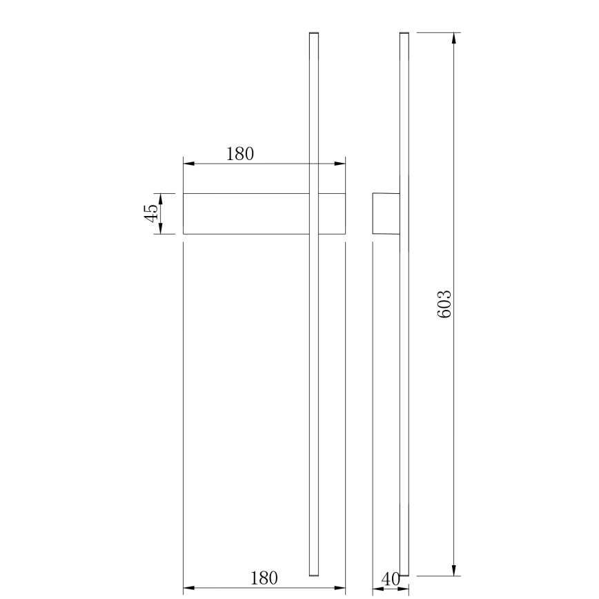 Zuma Line - LED fali lámpa LED/8W/230V 3000/4000/6000K 60 cm aranyszínű