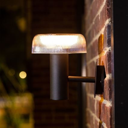 Zuma Line - LED napelemes fali lámpa LED/2,5W/2000 mAh IP44 fekete