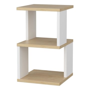 ZUNA éjjeliszekrény tölgy/fehér